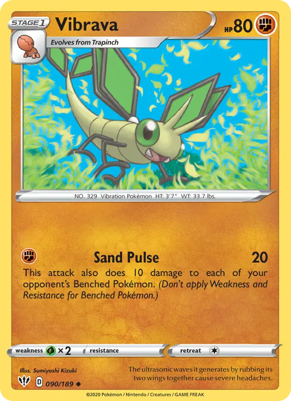 Vibrava — Darkness Ablaze card #90