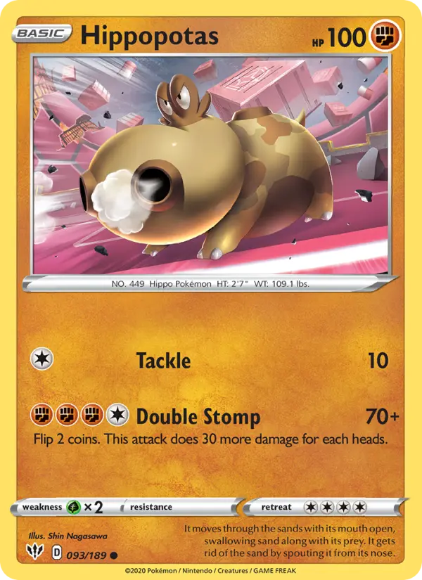 Hippopotas — Darkness Ablaze card #93