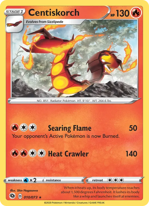 Centiskorch — Champion's Path card #10
