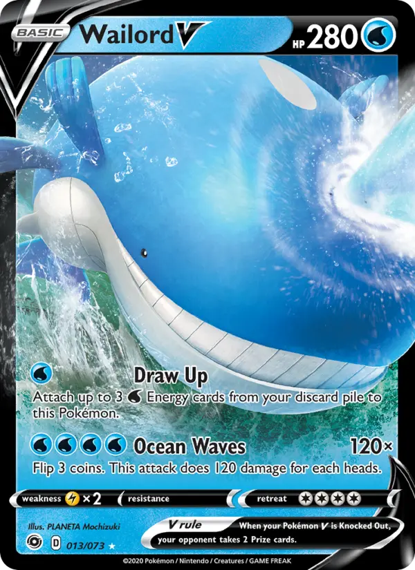 Wailord V — Champion's Path card #13