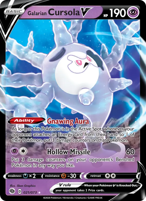 Galarian Cursola V — Champion's Path card #21