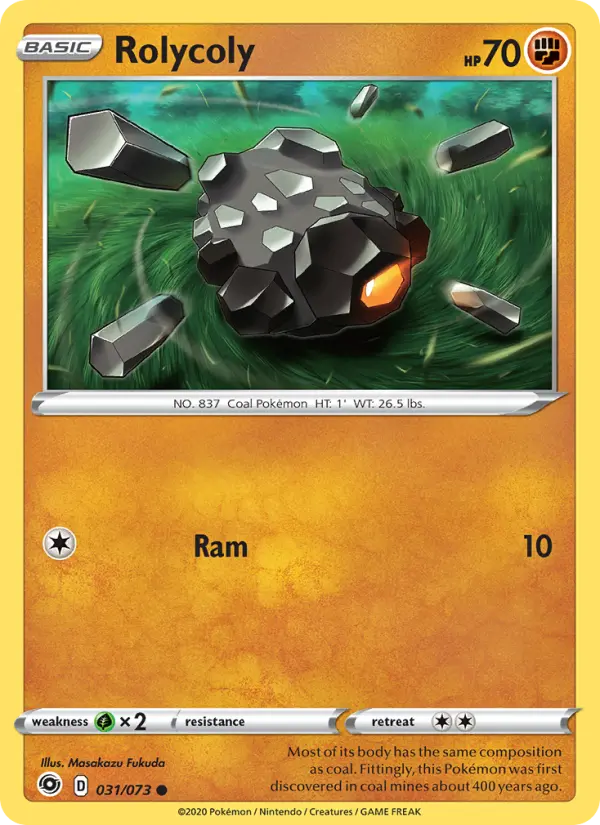 Rolycoly — Champion's Path card #31