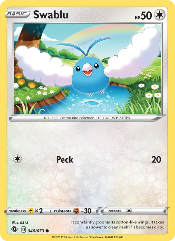 Swablu — Champion's Path card #48