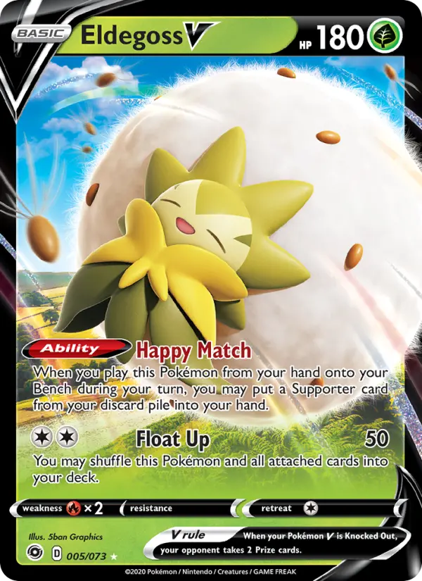 Eldegoss V — Champion's Path card #5