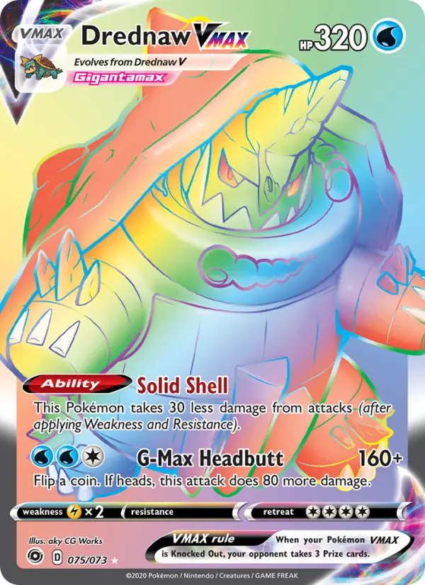 Drednaw VMAX — Champion's Path card #75