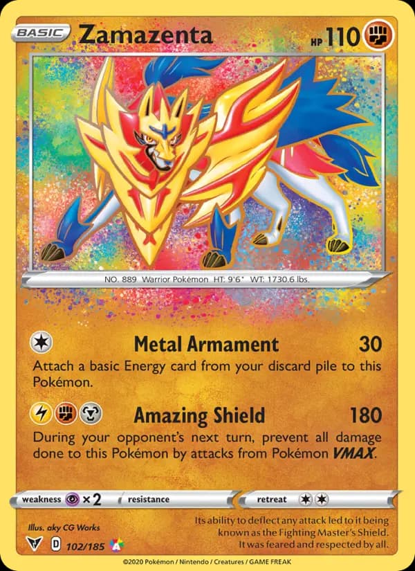 Zamazenta — Vivid Voltage card #102
