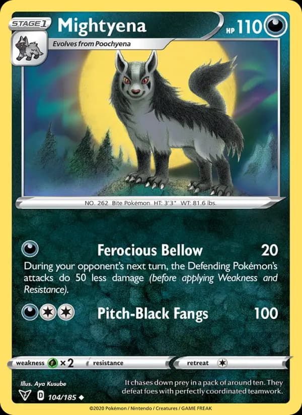 Mightyena — Vivid Voltage card #104