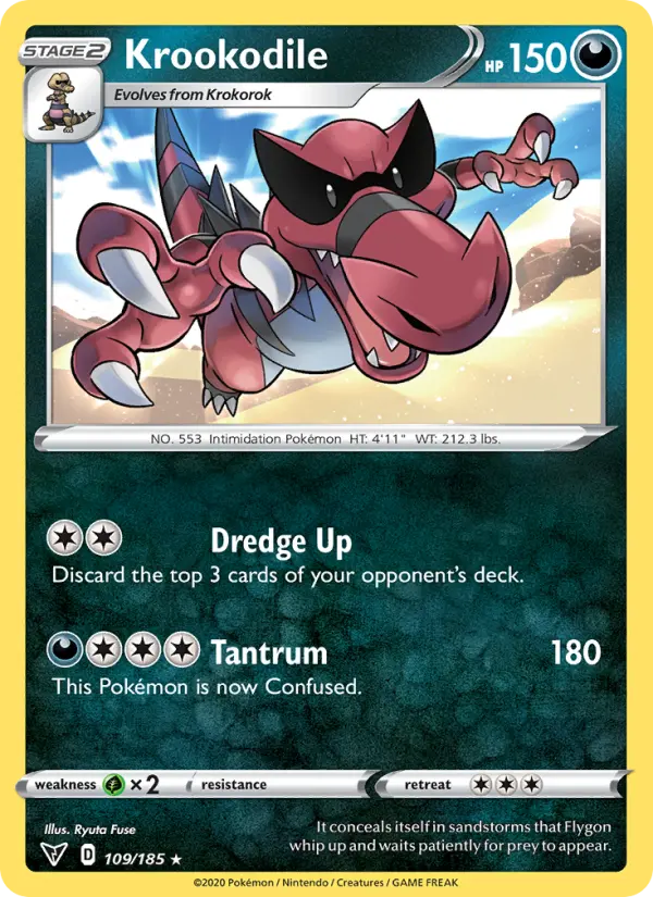 Krookodile — Vivid Voltage card #109