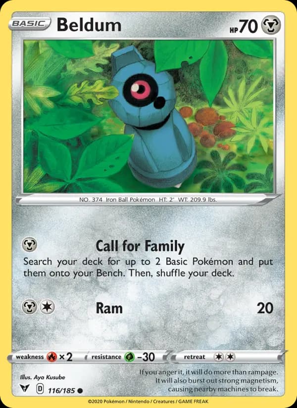 Beldum — Vivid Voltage card #116