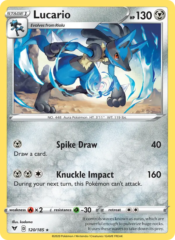 Lucario — Vivid Voltage card #120