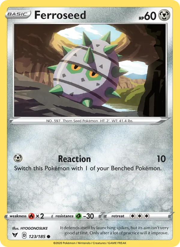 Ferroseed — Vivid Voltage card #123