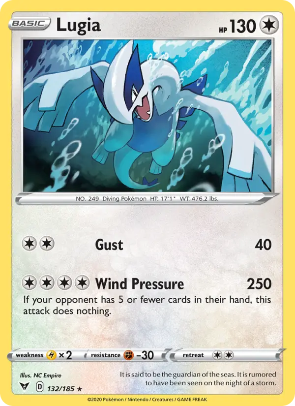 Lugia — Vivid Voltage card #132