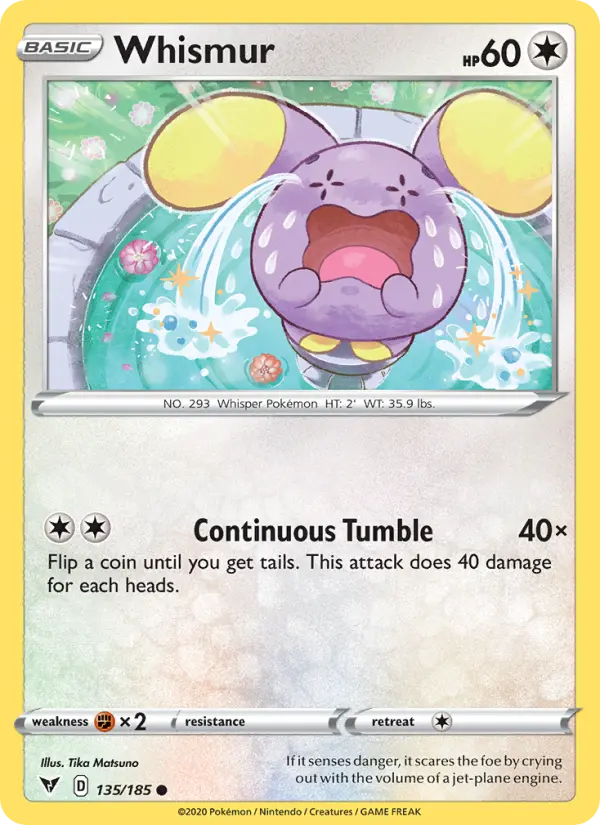 Whismur — Vivid Voltage card #135