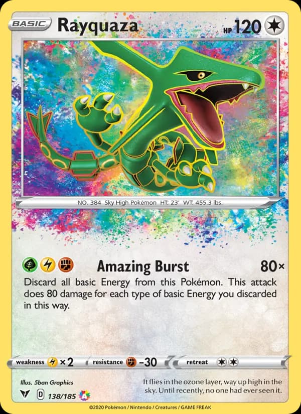 Rayquaza — Vivid Voltage card #138