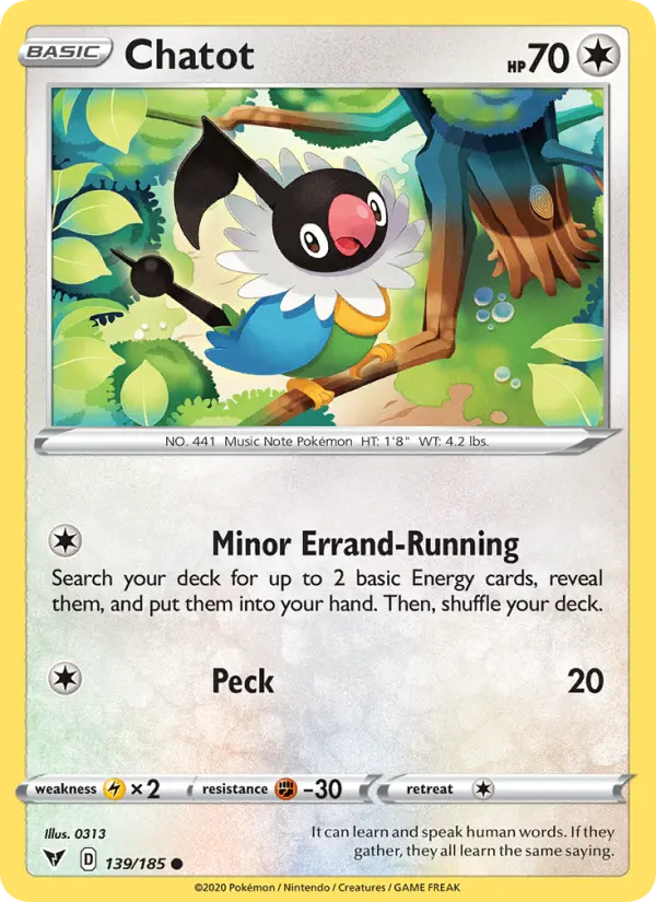 Chatot — Vivid Voltage card #139
