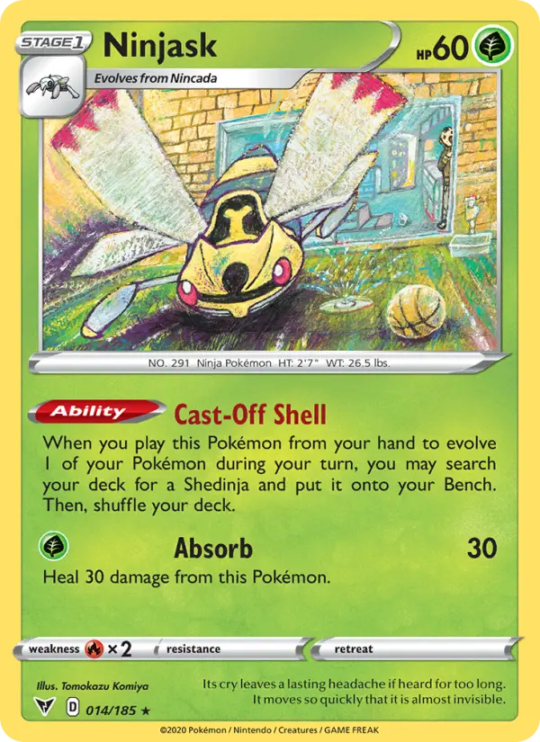 Ninjask — Vivid Voltage card #14