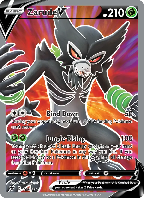 Zarude V — Vivid Voltage card #167