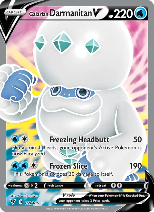 Galarian Darmanitan V — Vivid Voltage card #169