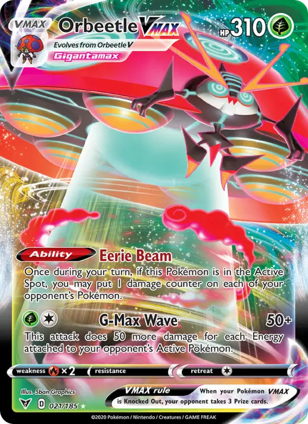 Orbeetle VMAX — Vivid Voltage card #21