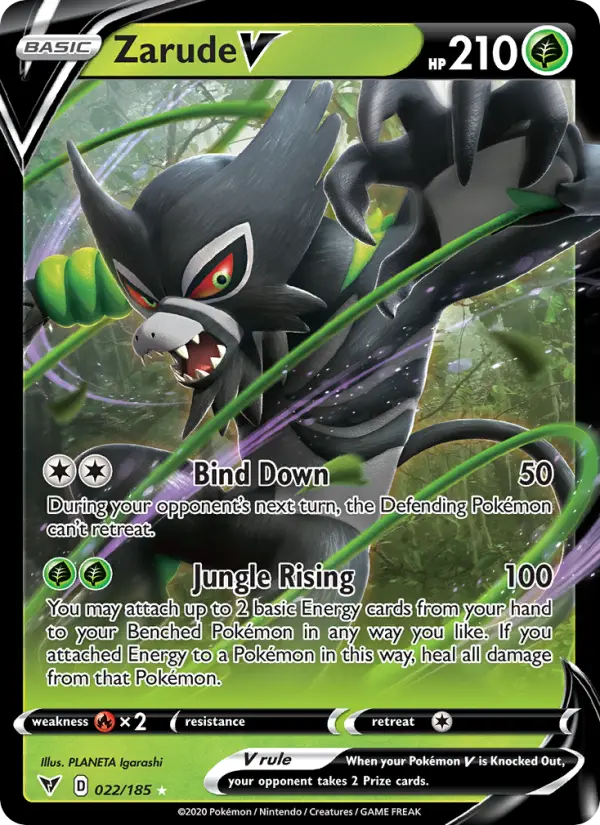 Zarude V — Vivid Voltage card #22