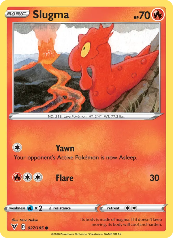 Slugma — Vivid Voltage card #27