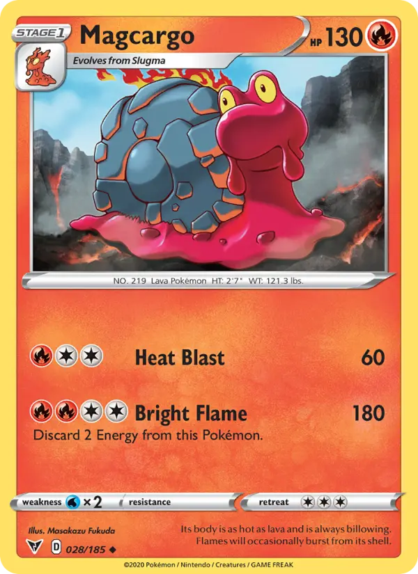 Magcargo — Vivid Voltage card #28