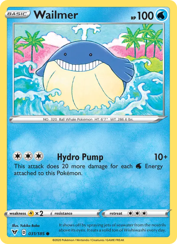 Wailmer — Vivid Voltage card #31
