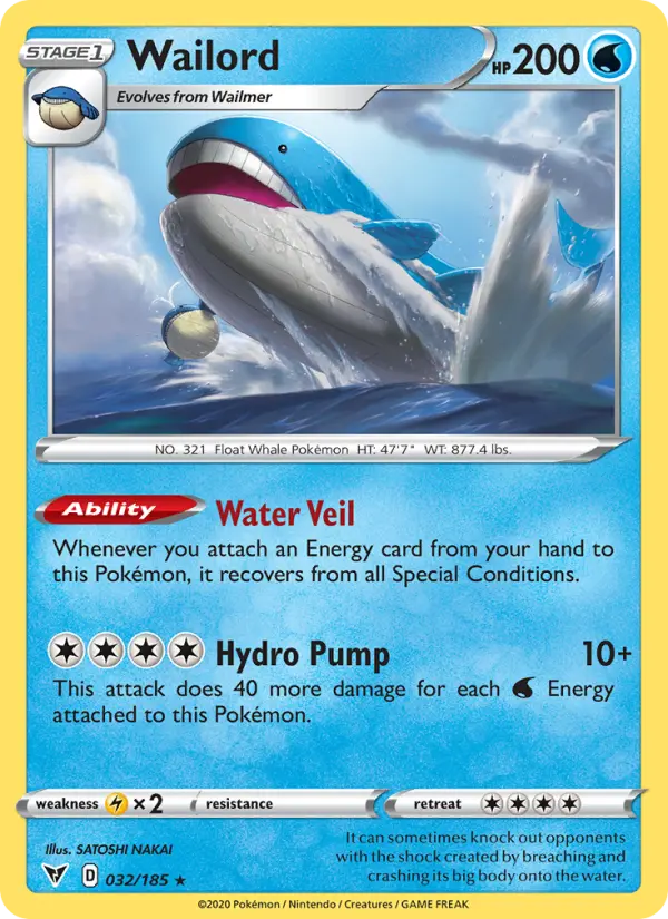 Wailord — Vivid Voltage card #32