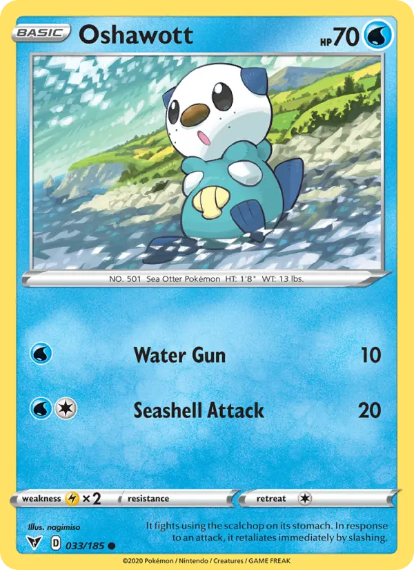 Oshawott — Vivid Voltage card #33