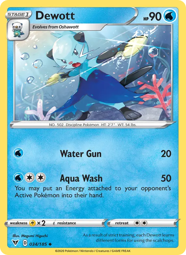 Dewott — Vivid Voltage card #34