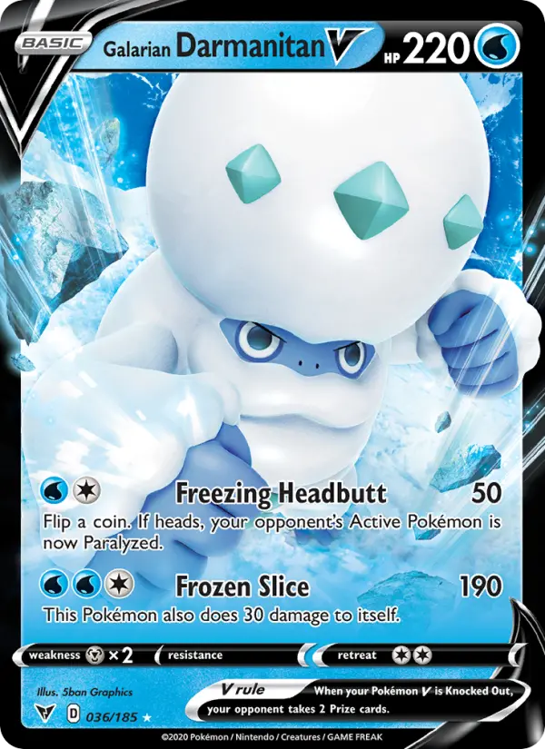 Galarian Darmanitan V — Vivid Voltage card #36