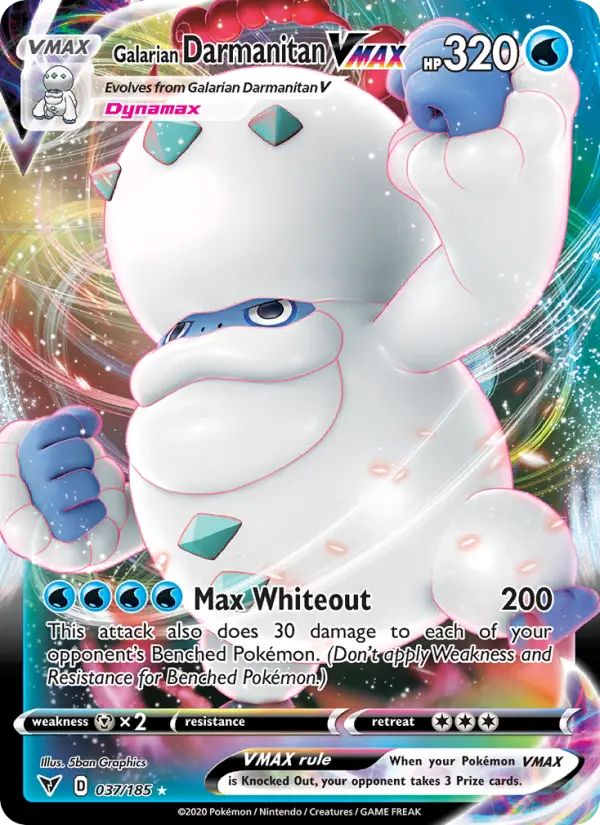 Galarian Darmanitan VMAX — Vivid Voltage card #37