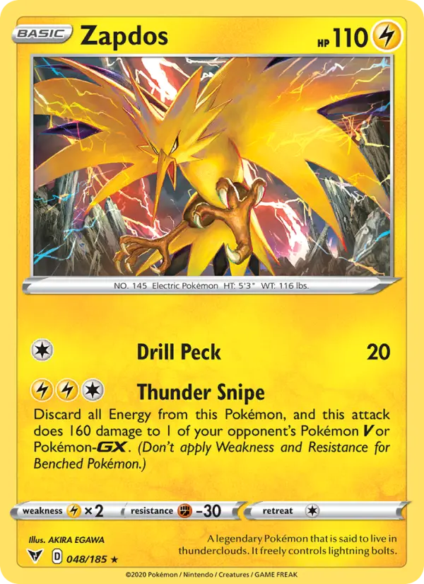 Zapdos — Vivid Voltage card #48