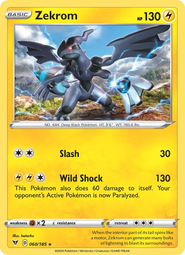 Zekrom — Vivid Voltage card #60