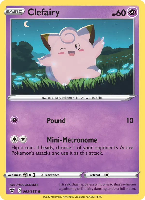 Clefairy — Vivid Voltage card #63