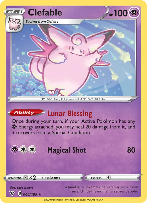Clefable — Vivid Voltage card #64