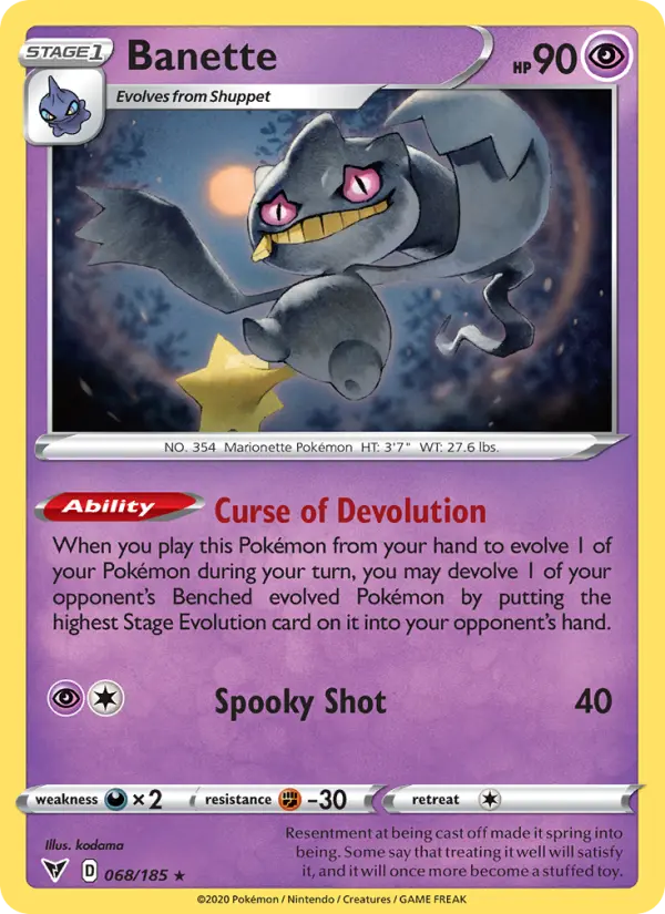 Banette — Vivid Voltage card #68