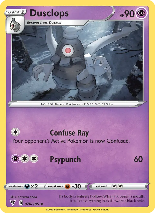 Dusclops — Vivid Voltage card #70