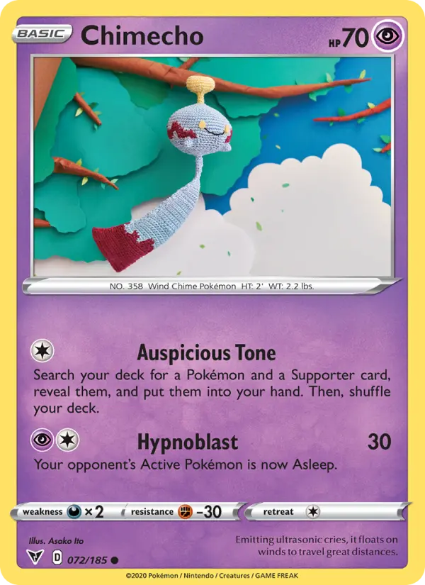 Chimecho — Vivid Voltage card #72