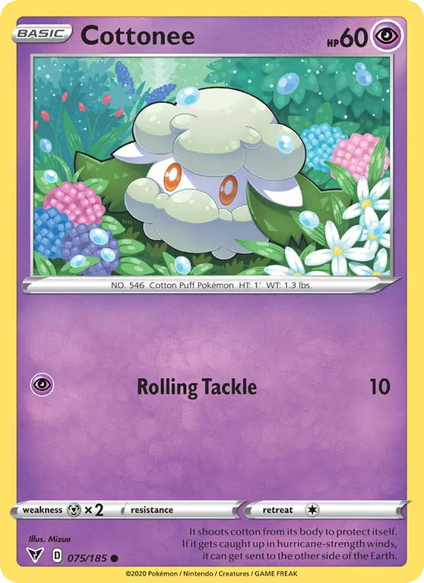 Cottonee — Vivid Voltage card #75