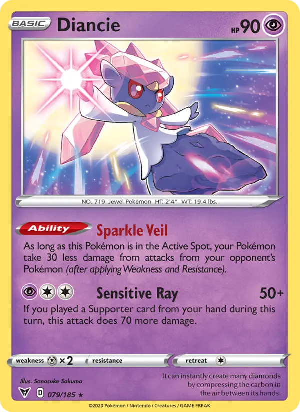 Diancie — Vivid Voltage card #79
