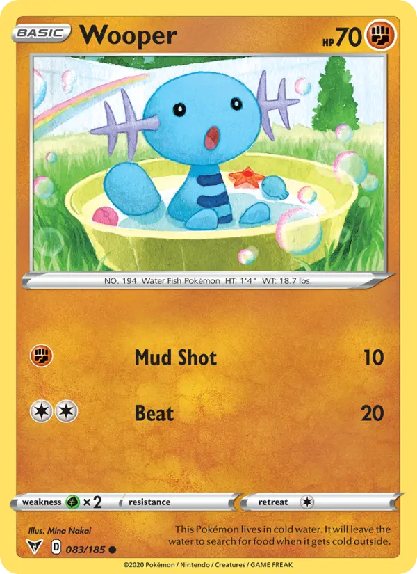 Wooper — Vivid Voltage card #83