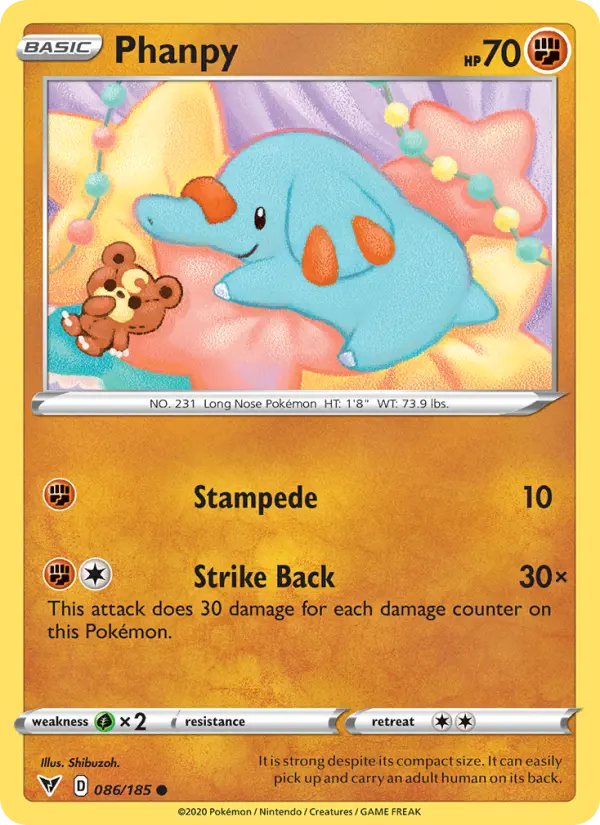Phanpy — Vivid Voltage card #86