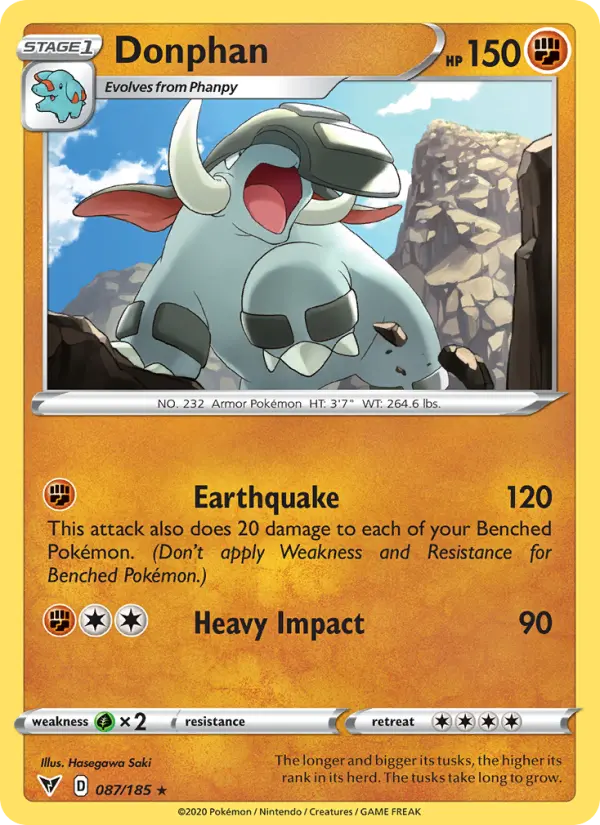 Donphan — Vivid Voltage card #87