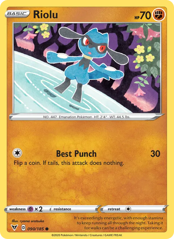 Riolu — Vivid Voltage card #90