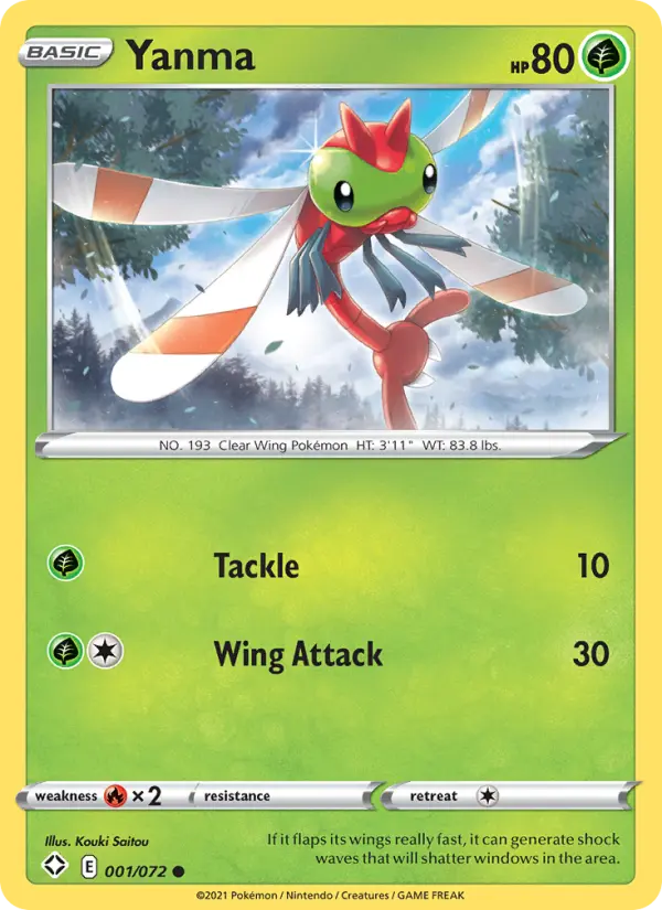 Yanma — Shining Fates card #1