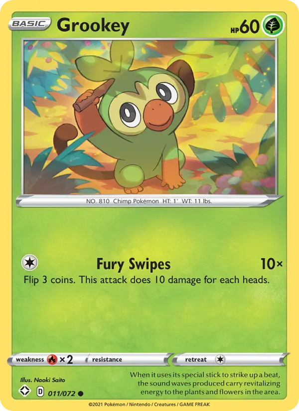 Grookey — Shining Fates card #11