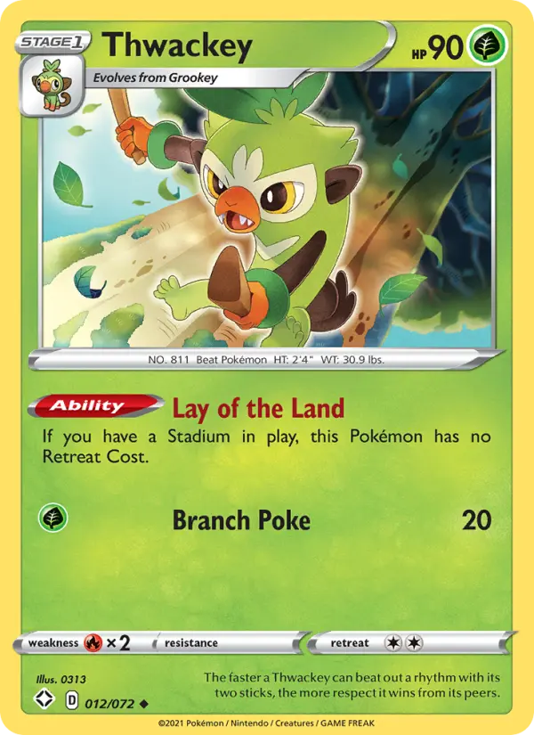 Thwackey — Shining Fates card #12