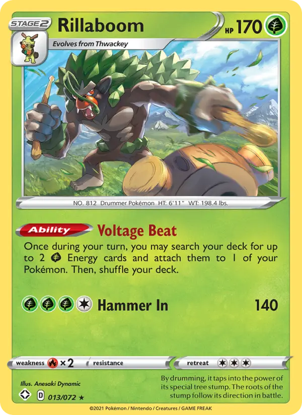 Rillaboom — Shining Fates card #13