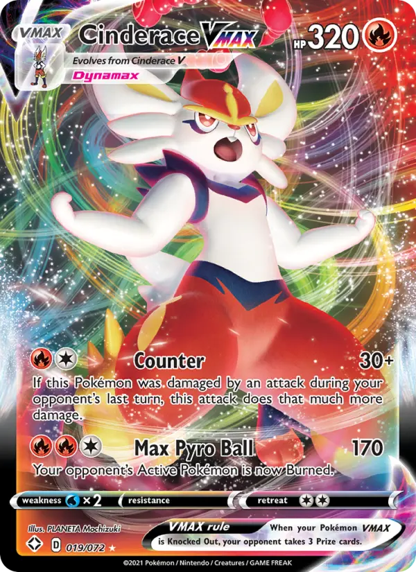 Cinderace VMAX — Shining Fates card #19